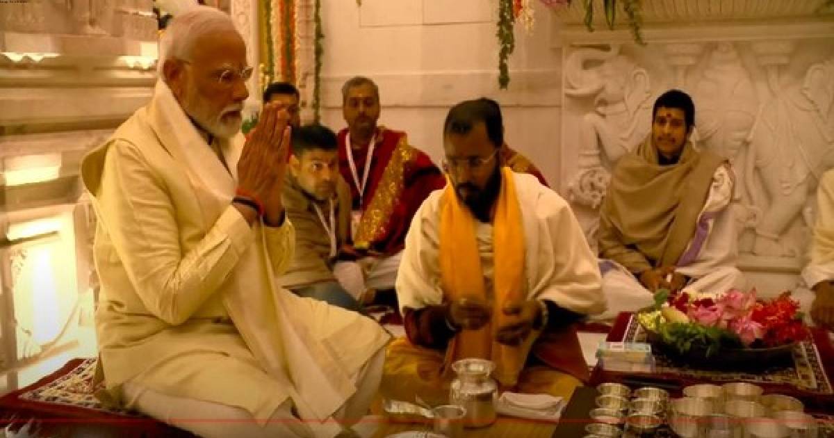 PM Modi participates in Pran Pratishtha ceremony at Ram Temple in Ayodhya